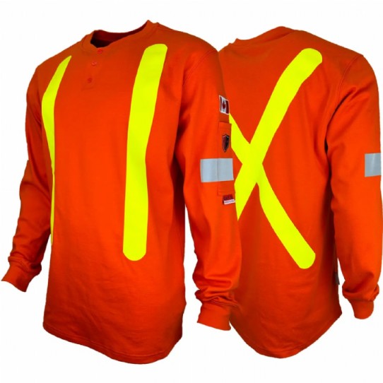 Atlas Guardian® FR/AR OHSA Hi Vis Henley Shirt