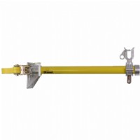 Pole Mounted Support Arm with Ratchet Binder and Nylon Strap, 34" OA Length with One Conductor Holder