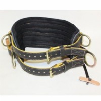 Lineman Body Belt 4-Dee D25 c/w Tongue Buckle Upper & Lower, Moisture Wicking Material Inside Of Belt