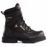 Boots Black 8" Metal Free