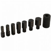8 Pieces SAE Impact Hex Bit Set, 1/2in Drive Impact Socket Set