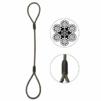 1/2in x 6FT Wire Rope Sling c/w Eyes On Each End