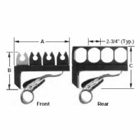 Boom mounted hot stick carrier