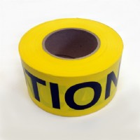 Caution Tape, 3in x1000ft 2MIL, reads inCAUTIONin ONLY
