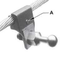 Ground Connector, 4/0 c/w 1 25mm Ball Stud