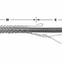Fiber Optic Slack Grip - Split Mesh, Rod Closing, Single Weave